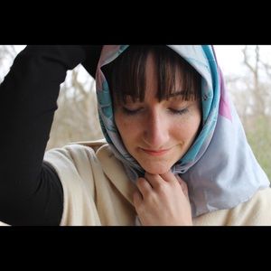 Blue Thai Silk Scarf